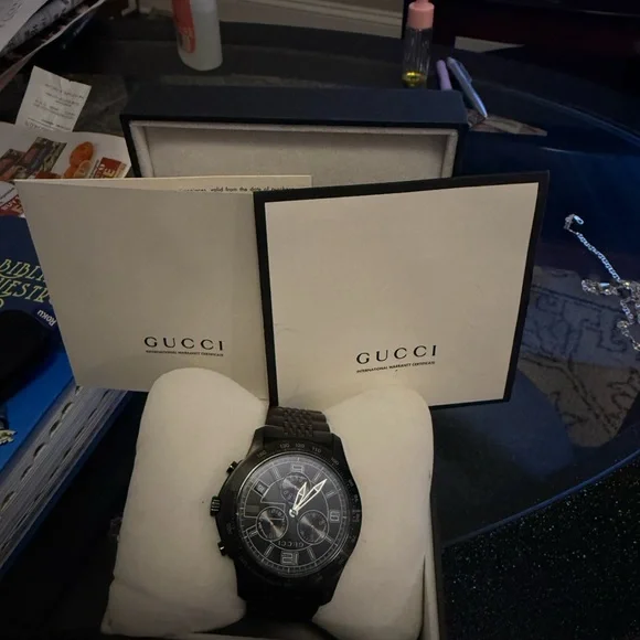 Gucci Black Watch original - Picture 1 of 1